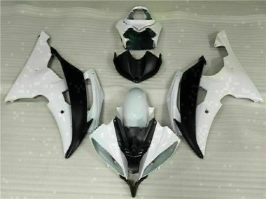 Bianco Nero Kits Carene Moto Completa Yamaha R6 2008-2016