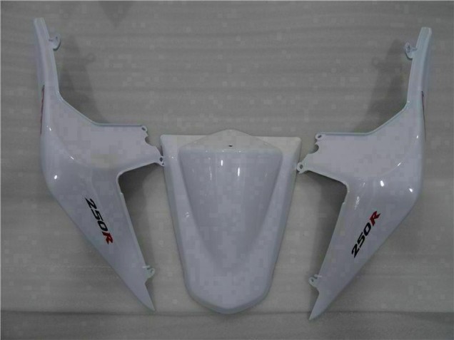 Bianco Nero Ninja Kit Carena Moto & Plastica Moto Kawasaki EX250 2008-2012