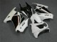 Bianco Nero Ninja Kits Carene Moto & Plastica Moto Kawasaki EX250 2008-2012