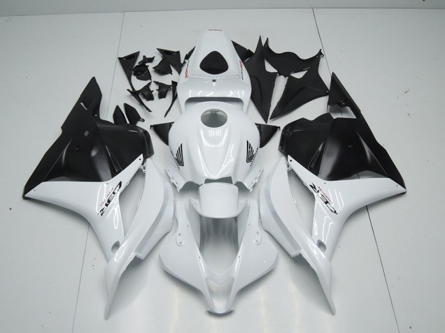 Bianco Nero Opaco Carene Moto Honda CBR 600 RR 2009-2012 Bianco Nero Opaco Carene Moto Honda CBR 600 RR 2009-2012