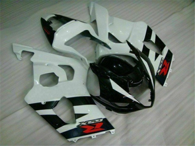 Bianco Nero Plastica Moto Suzuki GSXR 1000 K3 2003-2004