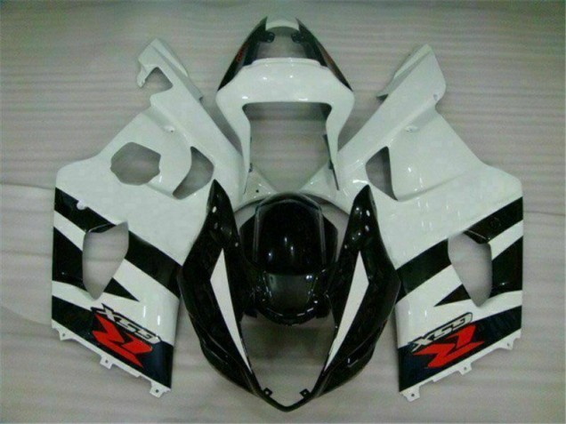 Bianco Nero Plastica Moto Suzuki GSXR 1000 K3 2003-2004