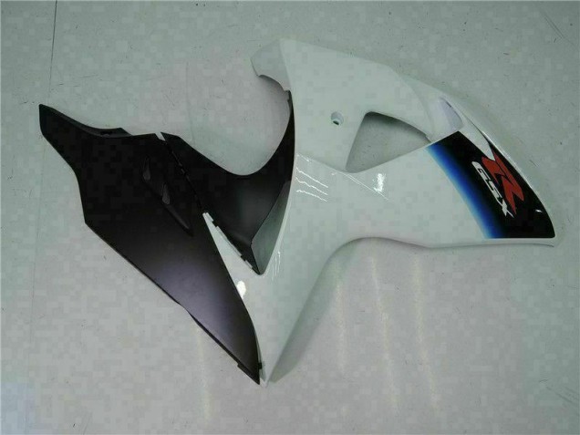Bianco Nero Plastica Moto Suzuki GSXR 1000 K9 2009-2016 Bianco Nero Plastica Moto Suzuki GSXR 1000 K9 2009-2016