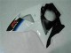Bianco Nero Plastica Moto Suzuki GSXR 1000 K9 2009-2016 Bianco Nero Plastica Moto Suzuki GSXR 1000 K9 2009-2016