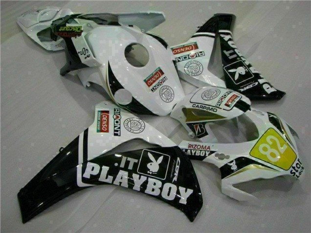 Bianco Nero Playboy ABS Kit Carenatura Moto Honda CBR 1000 RR 2008-2011 Bianco Nero Playboy ABS Kit Carenatura Moto Honda CBR 1000 RR 2008-2011