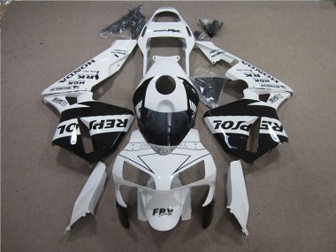 Bianco Nero Repsol Kit Carenatura Moto Completa Honda CBR 600 RR 2005-2006