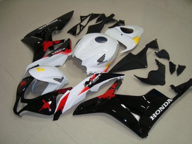 Bianco Nero Rosso ABS Kit Carenatura Moto Honda CBR 600 RR 2007-2008