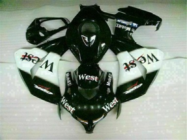 Bianco Nero West Carene Moto Honda CBR 1000 RR 2008-2011