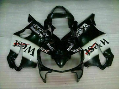 Bianco Nero West Carene Moto Honda CBR 600 F4i 2001-2003