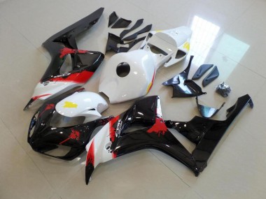 Bianco Nero con No Adesivo Carene Moto Honda CBR 1000 RR 2006-2007