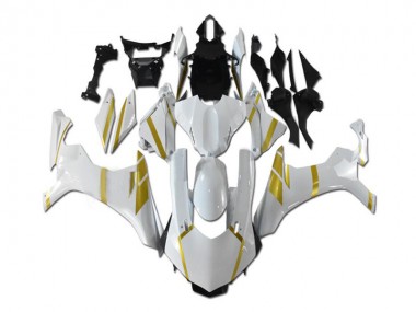 Bianco Oro Carene Moto Yamaha R1 2015-2019