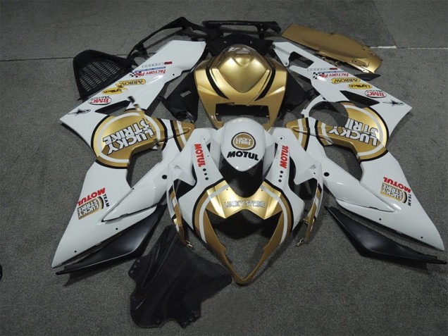 Bianco Oro Lucky Strike Motul Carene Moto Suzuki GSXR 1000 K5 2005-2006