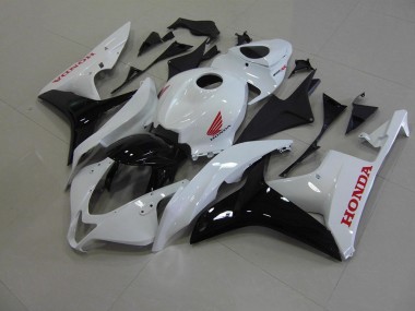 Bianco Perla Nero Carene Moto Honda CBR 600 RR 2007-2008