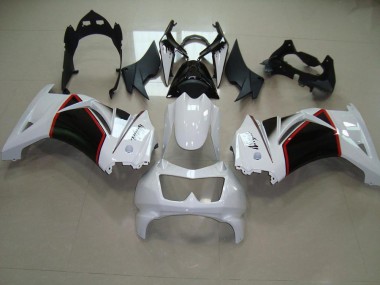 Bianco Perla Nero Carene Moto Kawasaki ZX 250R 2008-2012
