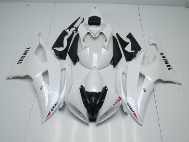 Bianco Perla & Rosso Adesivo Carene Moto Yamaha R6 2008-2016