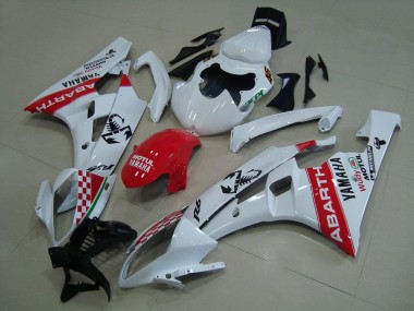 Bianco Rosso Abarth Carene Moto Yamaha R6 2006-2007