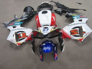 Bianco Rosso Blu Carene Moto Honda CBR 600 RR 2007-2008