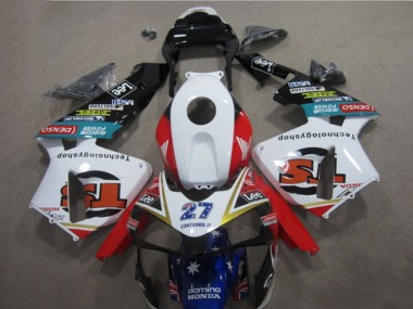 Bianco Rosso Blu Lee 27 Carene Moto Honda CBR 600 RR 2005-2006
