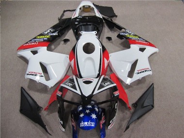 Bianco Rosso Blu Lee Carene Moto Honda CBR 600 RR 2005-2006