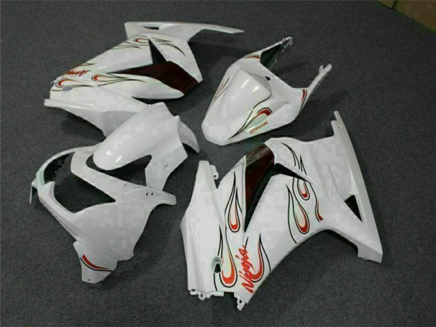 Bianco Rosso Carene Moto Kawasaki EX250 2008-2012