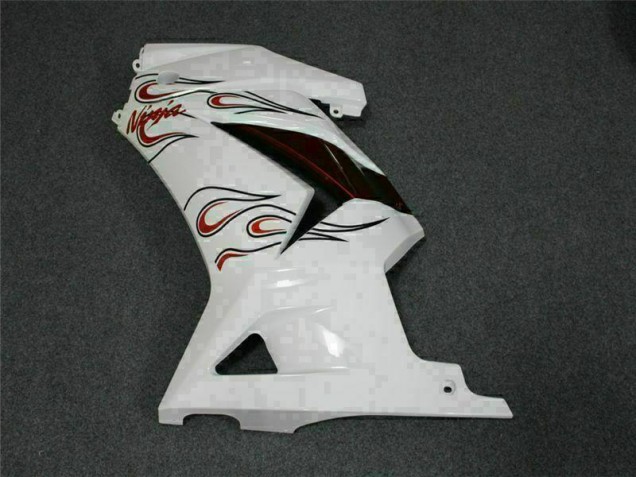 Bianco Rosso Carene Moto Kawasaki EX250 2008-2012