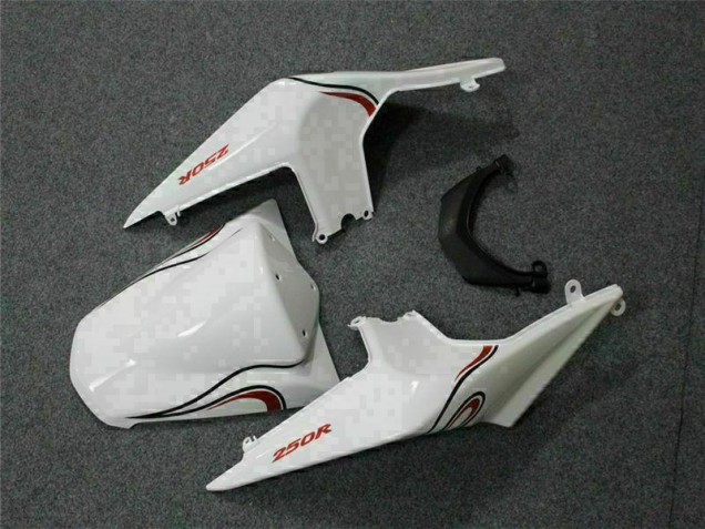 Bianco Rosso Carene Moto Kawasaki EX250 2008-2012