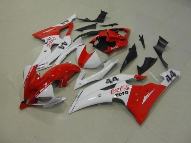 Bianco Rosso Coca Cola Zero 44 Carene Moto Yamaha R6 2008-2016 Bianco Rosso Coca Cola Zero 44 Carene Moto Yamaha R6 2008-2016
