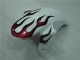 Bianco Rosso Fiamma Carene Moto Yamaha R1 2004-2006 Bianco Rosso Fiamma Carene Moto Yamaha R1 2004-2006