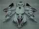 Bianco Rosso Fiamma Carene Moto Yamaha R1 2004-2006 Bianco Rosso Fiamma Carene Moto Yamaha R1 2004-2006