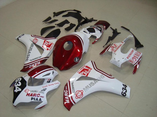 Bianco Rosso HARC Pro PIAA 634 Kits Carenatura Moto Completa Honda CBR 1000 RR 2008-2011 Bianco Rosso HARC Pro PIAA 634 Kits Carenatura Moto Completa Honda CBR 1000 RR 2008-2011