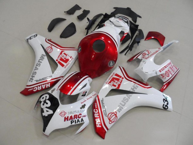 Bianco Rosso HARC Pro PIAA 634 Kits Carene Moto Honda CBR 1000 RR 2008-2011 Bianco Rosso HARC Pro PIAA 634 Kits Carene Moto Honda CBR 1000 RR 2008-2011