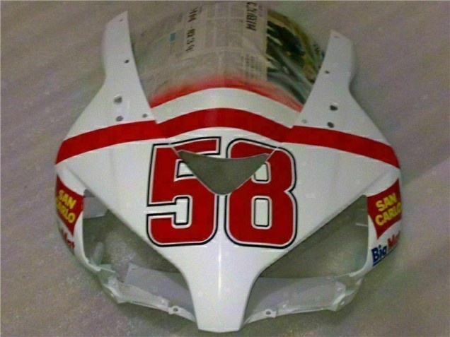 Bianco Rosso Kit Completo Carenatura Moto ABS Honda CBR 1000 RR 2004-2005 Bianco Rosso Kit Completo Carenatura Moto ABS Honda CBR 1000 RR 2004-2005
