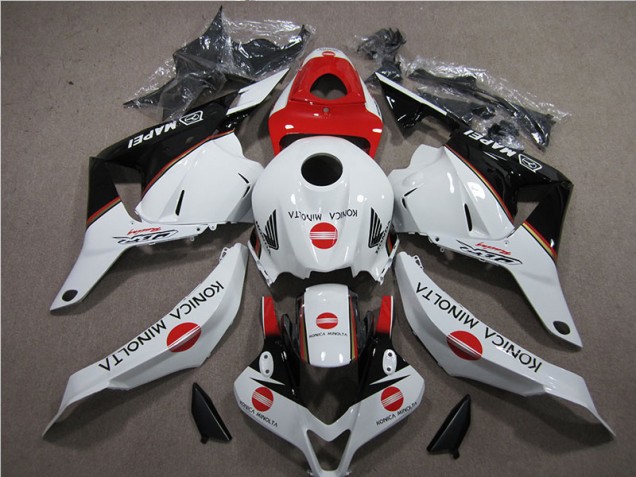 Bianco Rosso Konica Minolta Carene Moto Honda CBR 600 RR 2009-2012 Bianco Rosso Konica Minolta Carene Moto Honda CBR 600 RR 2009-2012