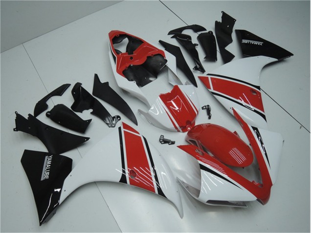 Bianco Rosso Nero Carene Moto Yamaha R1 2012-2014 Bianco Rosso Nero Carene Moto Yamaha R1 2012-2014