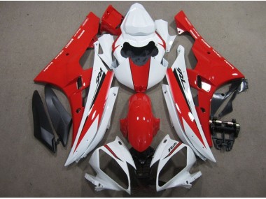 Bianco Rosso Nero Decal Carene Moto Yamaha R6 2006-2007