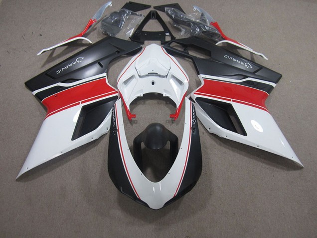 Bianco Rosso Nero Marvic Carene Moto Ducati 848 2007-2014 Bianco Rosso Nero Marvic Carene Moto Ducati 848 2007-2014