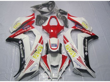 Bianco Rosso Silkolene Carene Moto Kawasaki ZX10R 2011-2015