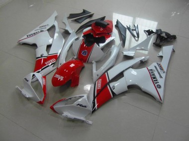 Bianco Rosso Stile OEM Carene Moto Yamaha R6 2008-2016