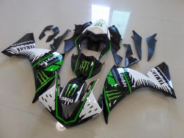 Bianco Verde Big Monster Carene Moto Yamaha R1 2009-2011
