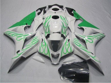 Bianco Verde Fiamma Carene Moto Honda CBR 600 RR 2007-2008