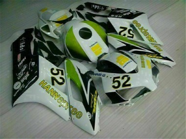 Bianco Verde Hannspree 52 Carene Moto & Plastica Honda CBR 1000 RR 2004-2005