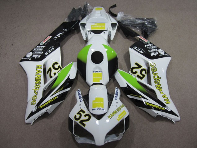 Bianco Verde Hannspree 52 Kit Carene Honda CBR 1000 RR 2004-2005 Bianco Verde Hannspree 52 Kit Carene Honda CBR 1000 RR 2004-2005