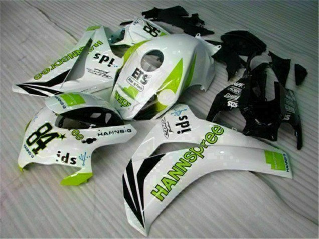 Bianco Verde Hannspree 84 Carene Moto Honda CBR 1000 RR 2008-2011 Bianco Verde Hannspree 84 Carene Moto Honda CBR 1000 RR 2008-2011