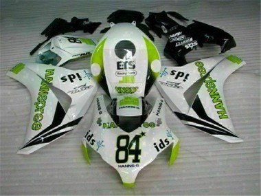 Bianco Verde Hannspree 84 Carene Moto Honda CBR 1000 RR 2008-2011