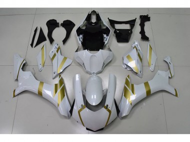 Bianco con Oro Decal Carene Moto Yamaha R1 2015-2019