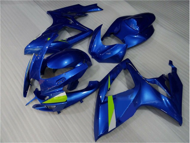 Blu ABS Moto Plastica & Carena Suzuki GSXR 600 / 750 K6 2006-2007 Blu ABS Moto Plastica & Carena Suzuki GSXR 600 / 750 K6 2006-2007