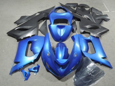 Blu ABS Plastica Moto & Carenatura Moto Kawasaki ZX6R 2005-2006