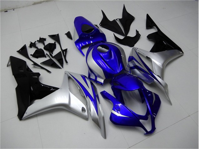 Blu Argento Nero Carene Moto Honda CBR 600 RR 2007-2008 Blu Argento Nero Carene Moto Honda CBR 600 RR 2007-2008