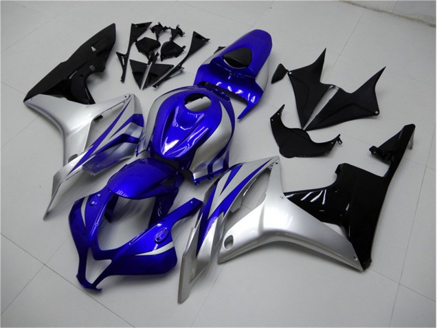 Blu Argento Nero Carene Moto Honda CBR 600 RR 2007-2008 Blu Argento Nero Carene Moto Honda CBR 600 RR 2007-2008