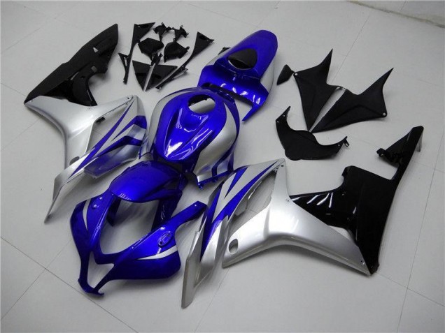 Blu Argento Nero Carene Moto Honda CBR 600 RR 2007-2008 Blu Argento Nero Carene Moto Honda CBR 600 RR 2007-2008
